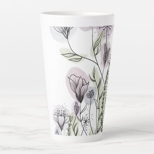 Wildblumen Milchtasse (Vorderseite)