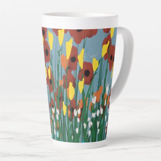 Wildblumen Milchtasse (Rechte Ecke)