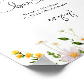 Wildblumen minimalistische Blume Bar Poster (Ecke)