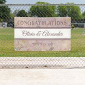 Wildblumen mit Aquarellblumen Hochzeitsempfang Banner (Insitu)