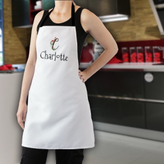 Wildblumen mit Aquarellfarbe Schürze