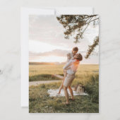 Wildblumen mit Aquarellfarben speichern das Datum Save The Date (Rückseite)