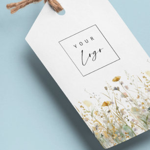 Wildblumen mit benutzerdefinierten Tags für die Fa Geschenkanhänger