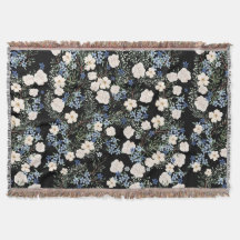 Wildblumen mit Blumenwasser Rosa blaue Blätter