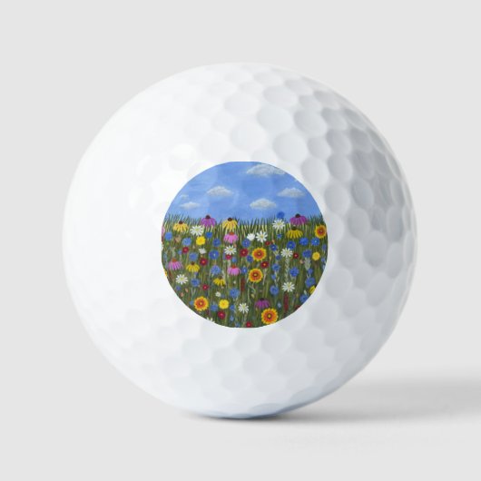 Wildblumen mit Daisis Golfball (Vorderseite)