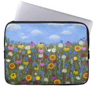 Wildblumen mit Daisis Laptopschutzhülle
