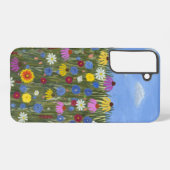 Wildblumen mit Daisis Samsung Galaxy Hülle (Rückseite (Horizontal))