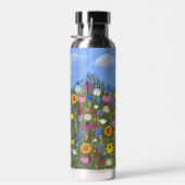 Wildblumen mit Daisis Trinkflasche (Rechts)
