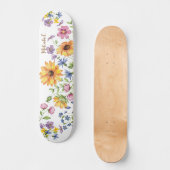 Wildblumen mit Namen Skateboard (Vorderseite)