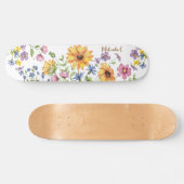 Wildblumen mit Namen Skateboard (Horizontal)