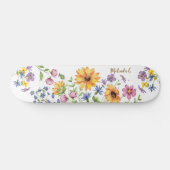 Wildblumen mit Namen Skateboard (Horizontal)