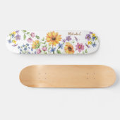 Wildblumen mit Namen Skateboard (Horizontal)
