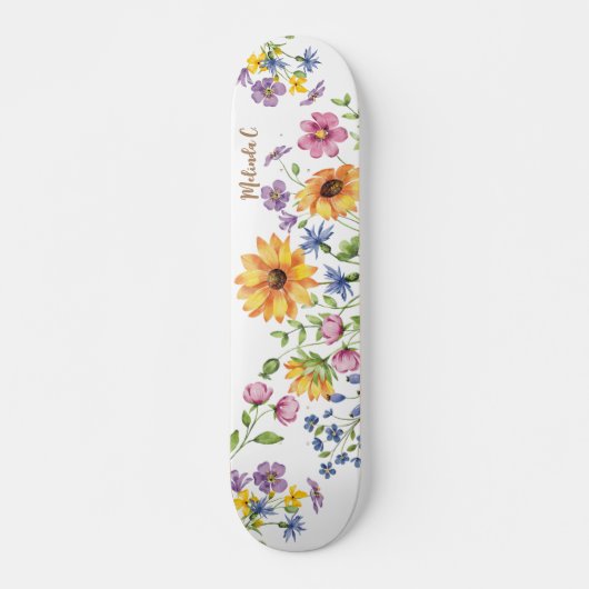 Wildblumen mit Namen Skateboard (Vorne)