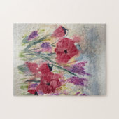 Wildblumen mit Pappchen Puzzle (Horizontal)