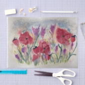 Wildblumen mit Pappchen Seidenpapier (Handwerk)