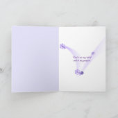 Wildblumen mit Regentropfen Karte (Innenseite)