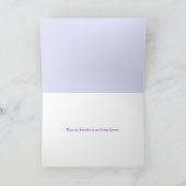 Wildblumen mit Regentropfen Karte (Innenseite)