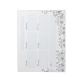 Wildblumen mit Schmetterling Notizblock (Rotiert)