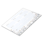 Wildblumen mit Schmetterling Notizblock (angewinkelt)