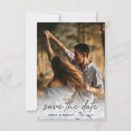 Wildblumen mit überblendtem Bild Save The Date