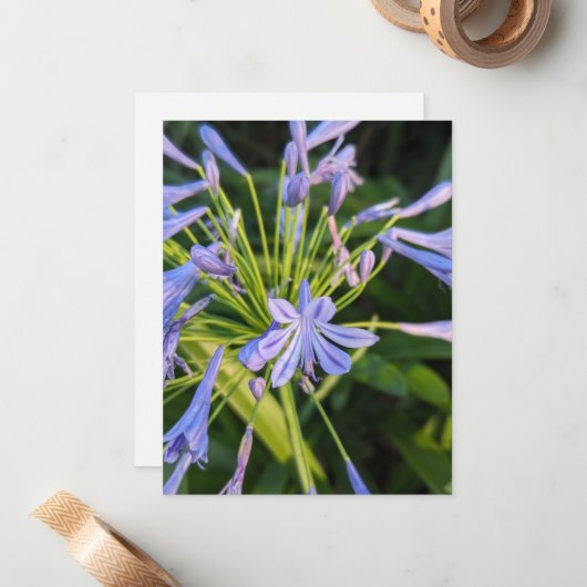 Wildblumen Mitteilungskarte (Vorderseite/Rückseite Beispiel)