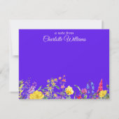 Wildblumen Mitteilungskarten (Vorderseite)