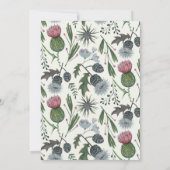 Wildblumen Moderne Brautdusche Einladungen (Rückseite)