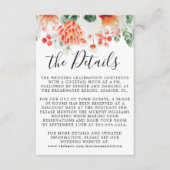 Wildblumen Moderne Wasserfarben Trendfarben Begleitkarte (Vorderseite)