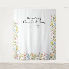 Wildblumen Modernes Foto für Blumenhochzeiten Wandteppich