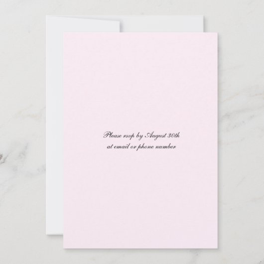 Wildblumen Monogram Spring Wedding Einladung (Rückseite)