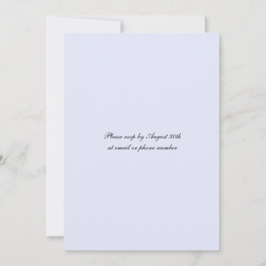 Wildblumen Monogram Spring Wedding Einladung (Rückseite)