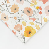 Wildblumen-Monogramm-Flanelldecke Fleecedecke (Ecke)