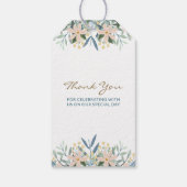 Wildblumen-Monogramm-Hochzeitsgeschenk-Dankeschön- Geschenkanhänger (Rückseite)
