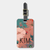 Wildblumen Monogramme Blumenbezeichnungen Geschenk Gepäckanhänger (Vorderseite vertikal)