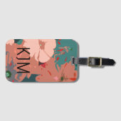 Wildblumen Monogramme Blumenhochzeiten Geschenk fü Gepäckanhänger (Vorderseite (Horizontal))