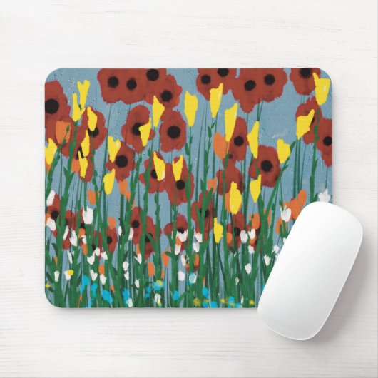 Wildblumen Mousepad (Mit Mouse)