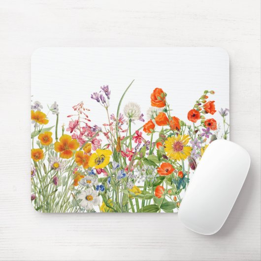 Wildblumen Mousepad (Mit Mouse)