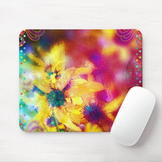 Wildblumen Mousepad (Mit Mouse)