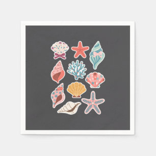 Wildblumen Muschel Sommer-Vibes Florale Strand Serviette