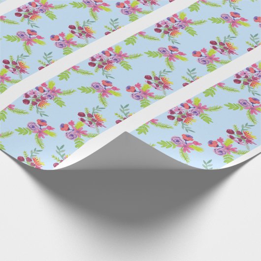 Wildblumen Muster Leggings Geschenkpapier (Ecke)