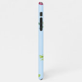 Wildblumen Muster Leggings Wrapping P iPhone Hülle (Linke Seite)