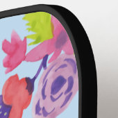 Wildblumen Muster Leggings Wrapping P Pickleball Schläger (Linke Seite)