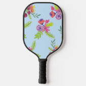 Wildblumen Muster Leggings Wrapping P Pickleball Schläger (Rückseite)
