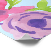 Wildblumen Muster Leggings Wrapping P Poster (Ecke)