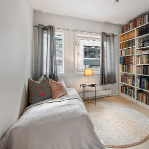 Wildblumen Muster Mohn graue Kopfkissen Kissen