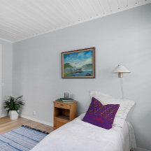 Wildblumen Muster Mohn lila Kopfkissen