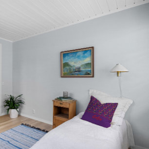 Wildblumen Muster Mohn lila Kopfkissen Kissen