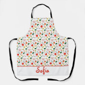 Wildblumen Muster Mohnblüte Schürze (Vorderseite)