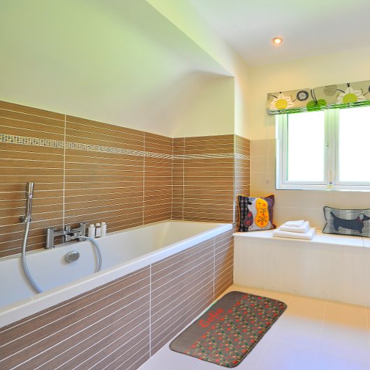 Wildblumen-Muster Mohnbraun-Badematte Badematte