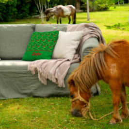 Wildblumen Muster Mohngrauen Kissen